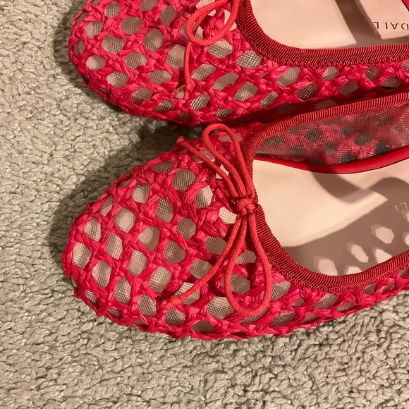 Loeffler Randall Women's Leonie Ballet Flat, Red - Picture 4 of 5